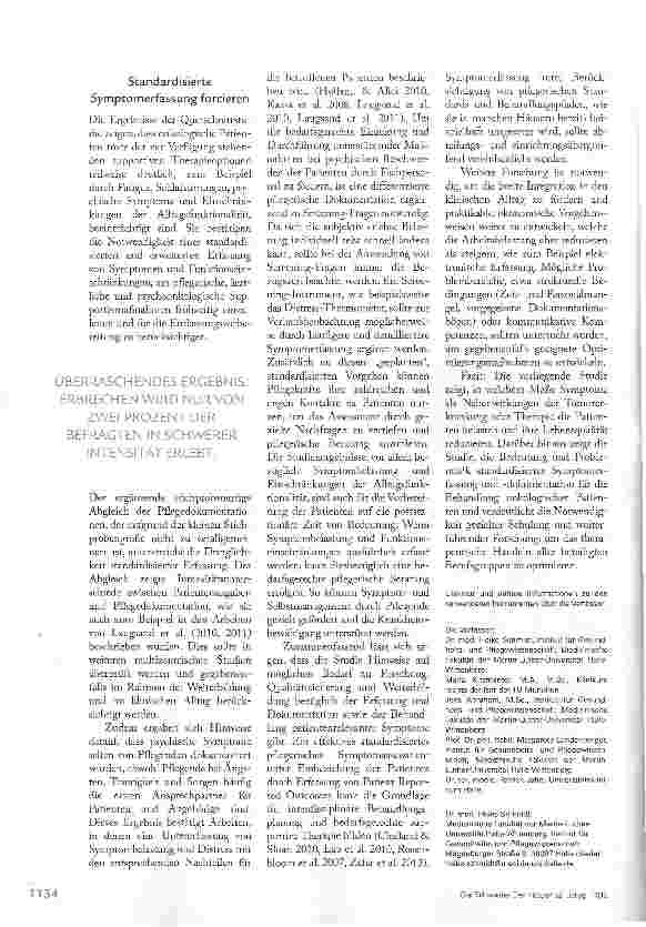 Vorschauseite 5: CHEMO: WELCHE SYMPTOME BELASTEN PATIENTEN?