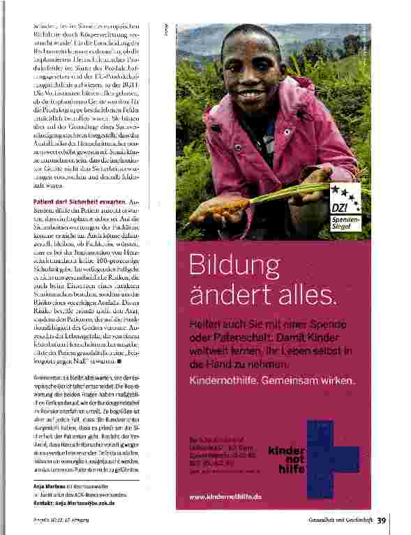 Vorschauseite 2: Risikofall Herzschrittmacher