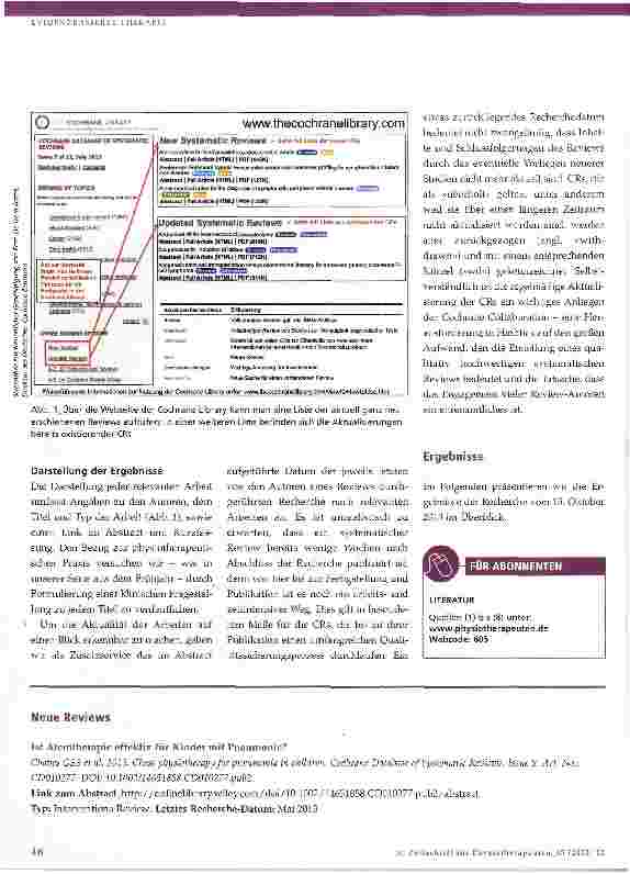 Vorschauseite 3: Cochrane-Update