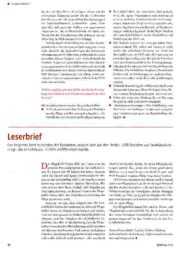 Vorschauseite 3: Im Blickfeld: die EDV-Anwender