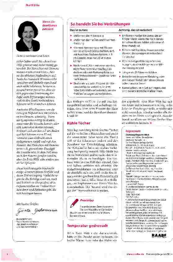Vorschauseite 2: Verbrühung im Bad
