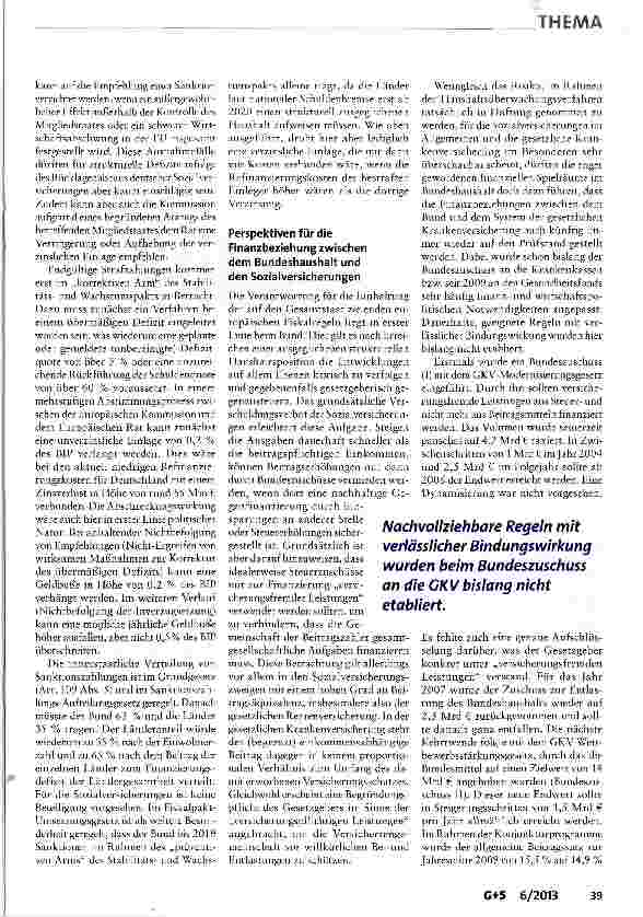 Vorschauseite 4: Der Einfluss der europäischen und nationalen Haushaltsregeln auf das deutsche Gesundheitswesen