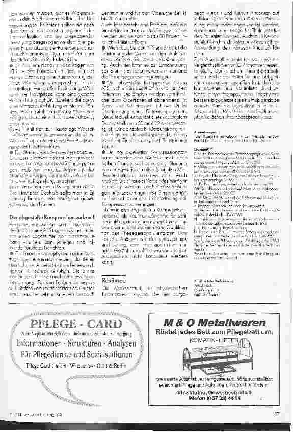 Vorschauseite 3: Physikalische Thrombose-Prophylaxe Praxis Tips Teil 2