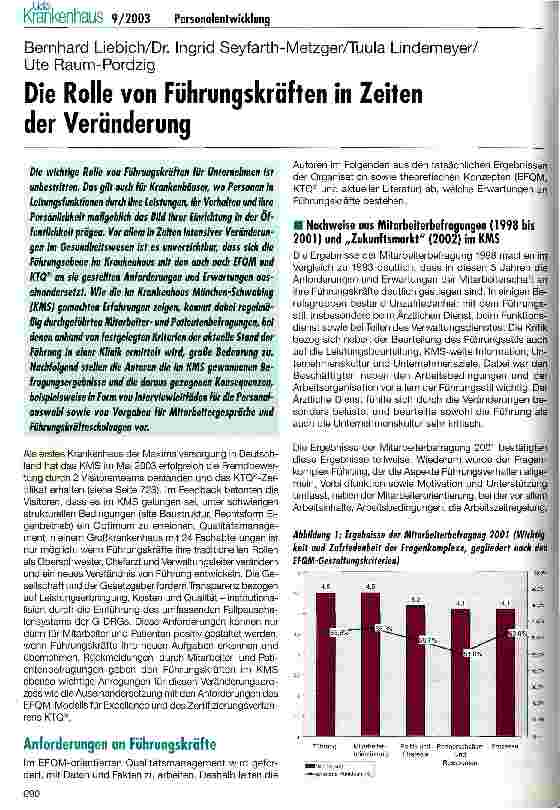 Vorschauseite 1: Die Rolle von Führungskräften in Zeiten der Veränderung