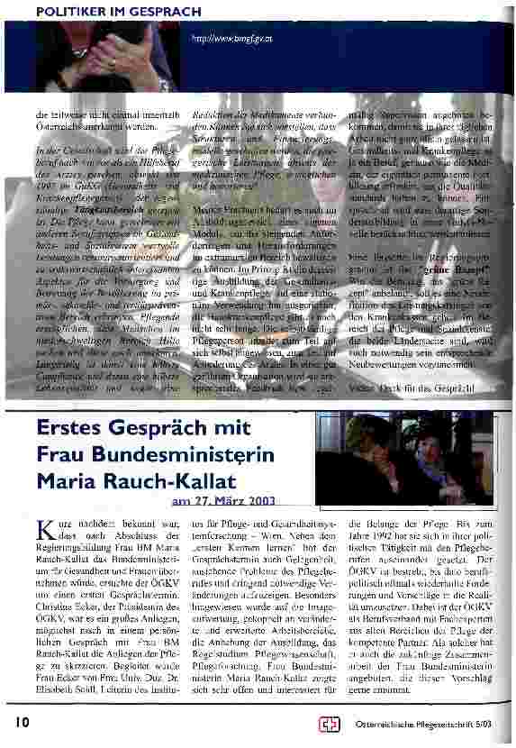 Vorschauseite 3: Der Bedarf an Pflege ist unbestritten