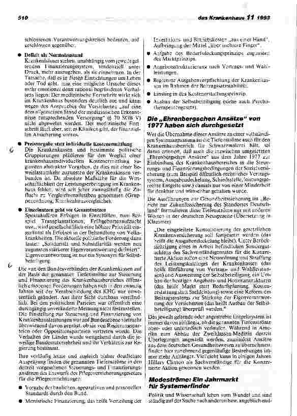 Vorschauseite 2: Neuregelung des Entgeltsystems im Krankenhaus Tiefenströme - Modeströme - Mahlströme