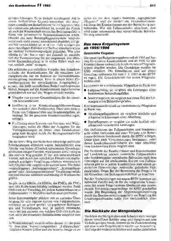 Vorschauseite 3: Neuregelung des Entgeltsystems im Krankenhaus Tiefenströme - Modeströme - Mahlströme
