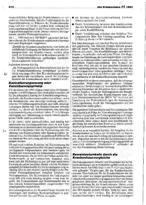 Vorschauseite 6: Neuregelung des Entgeltsystems im Krankenhaus Tiefenströme - Modeströme - Mahlströme