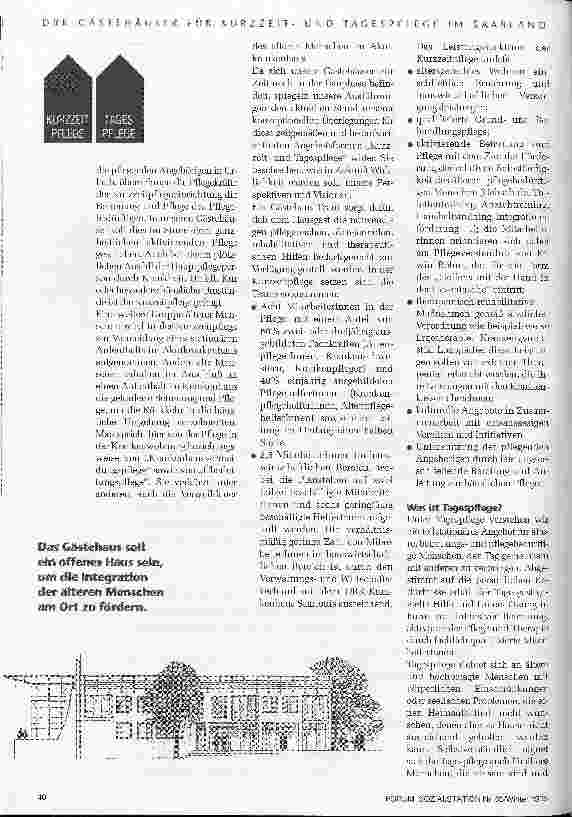 Vorschauseite 2: Tür auf zu einem gemeindenahen Angebot Kurzzeitpflege,Tagespflege