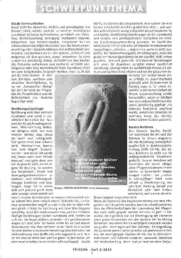 Vorschauseite 3: BERÜHRUNG IN DER BASALEN STIMULATION® oder: Berührung wirkt - immer!