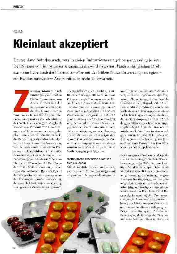Vorschauseite 1: Kleinlaut akzeptiert