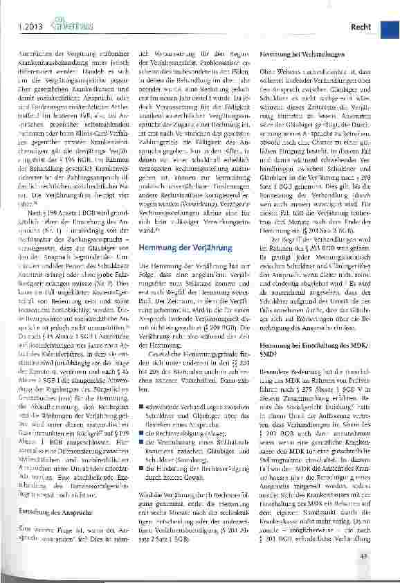 Vorschauseite 2: Verjährungsfragen