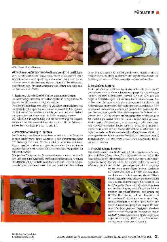 Vorschauseite 4: Silikonhandorthesen bei Kindern mit ICP