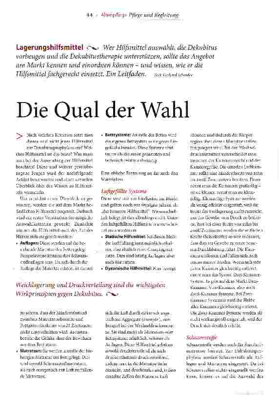 Vorschauseite 1: Die Qual der Wahl