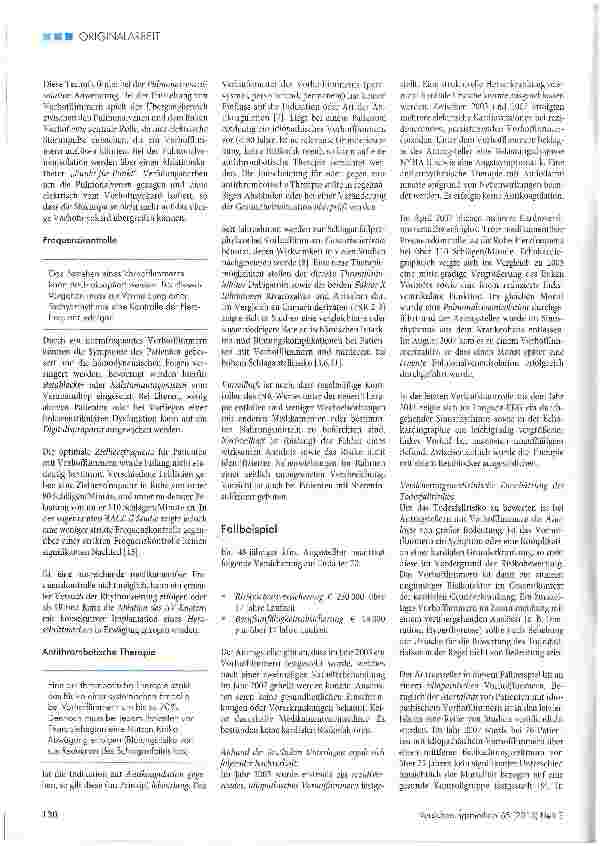Vorschauseite 3: Idiopathisches VorhoffIimmern - Bedeutung in der medizinischen Risikoprüfung