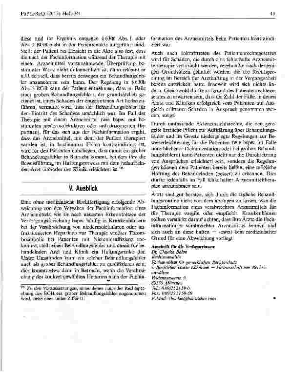 Vorschauseite 5: Die Haftung des Arztes für fehlerhafte Arzneimitteltherapien