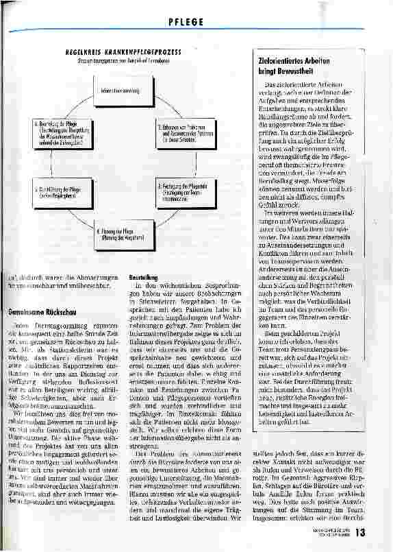 Vorschauseite 4: Das Ende der Kontakte durchs Milchglas Verbesserte Patienteninformation dank zielorientierter Projektarbeit