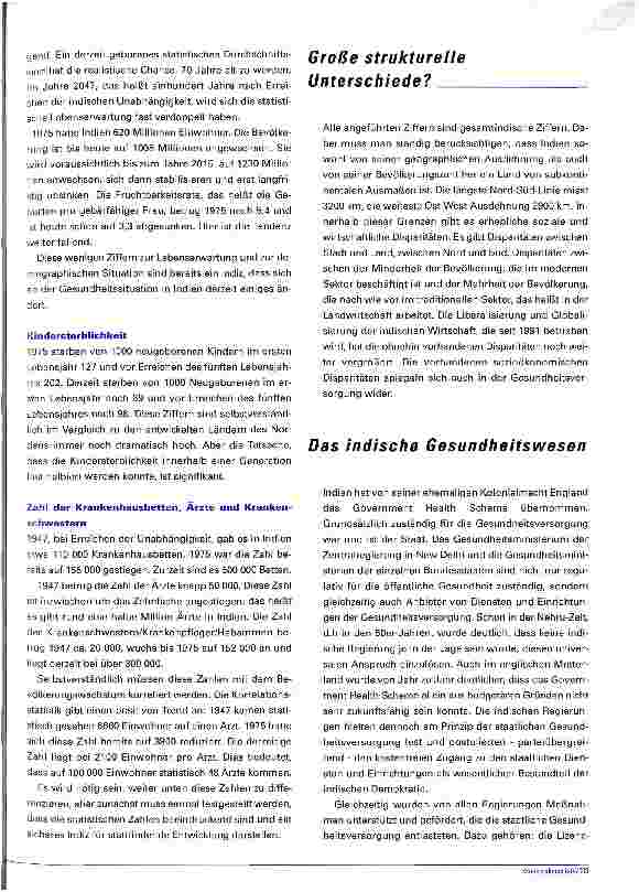 Vorschauseite 2: Prognose: positiv Gesundheit und Gesundheitshilfe in Indien