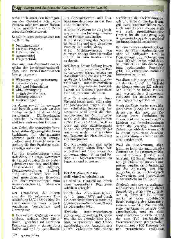 Vorschauseite 6: Europa und das deutsche Krankenhauswesen im Wandel Distanz und Nähe