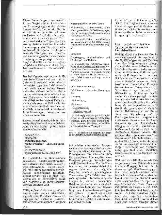 Vorschauseite 2: Irrigatorsysteme Quellen nosokomial erworbener Kontaminationen