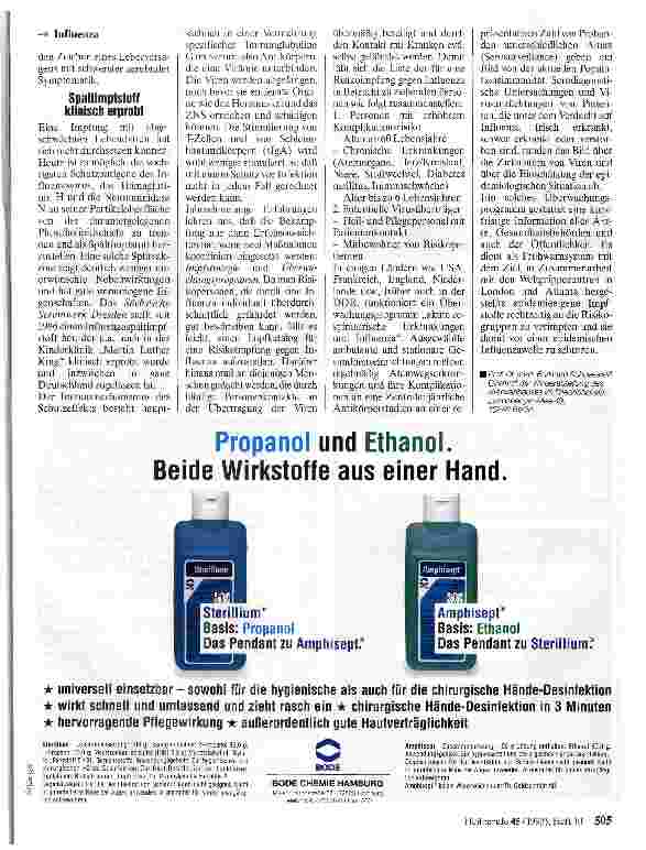Vorschauseite 2: Influenza Grippeschutzimpfung wieder aktuell