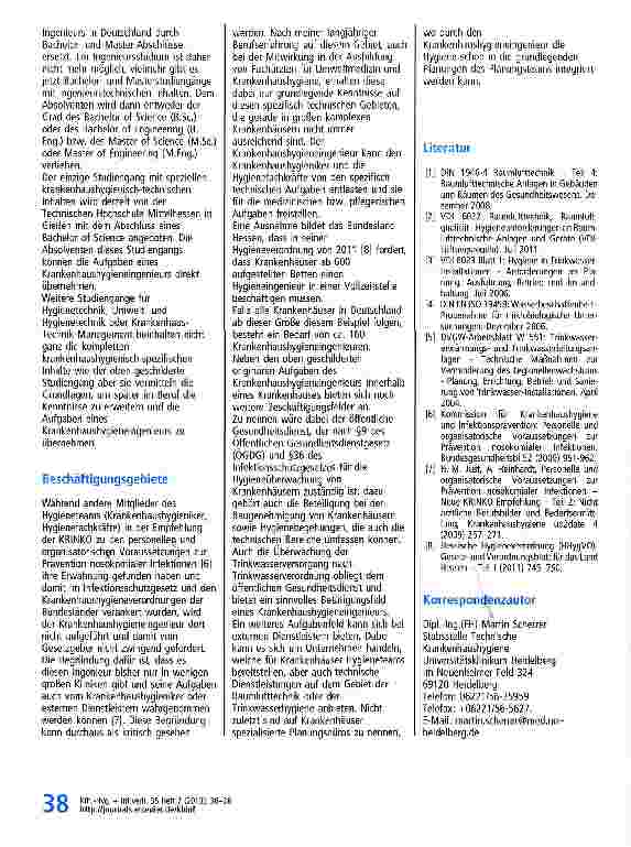 Vorschauseite 3: Der Krankenhaushygieneingenieur