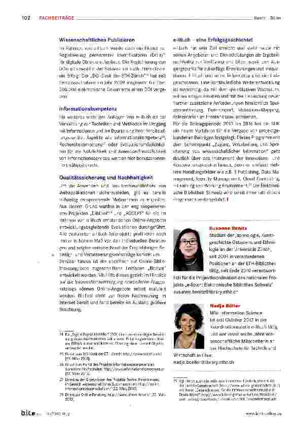 Vorschauseite 5: e-lib.ch: Elektronische Bibliothek Schweiz Eine Erfolgsgeschichte?