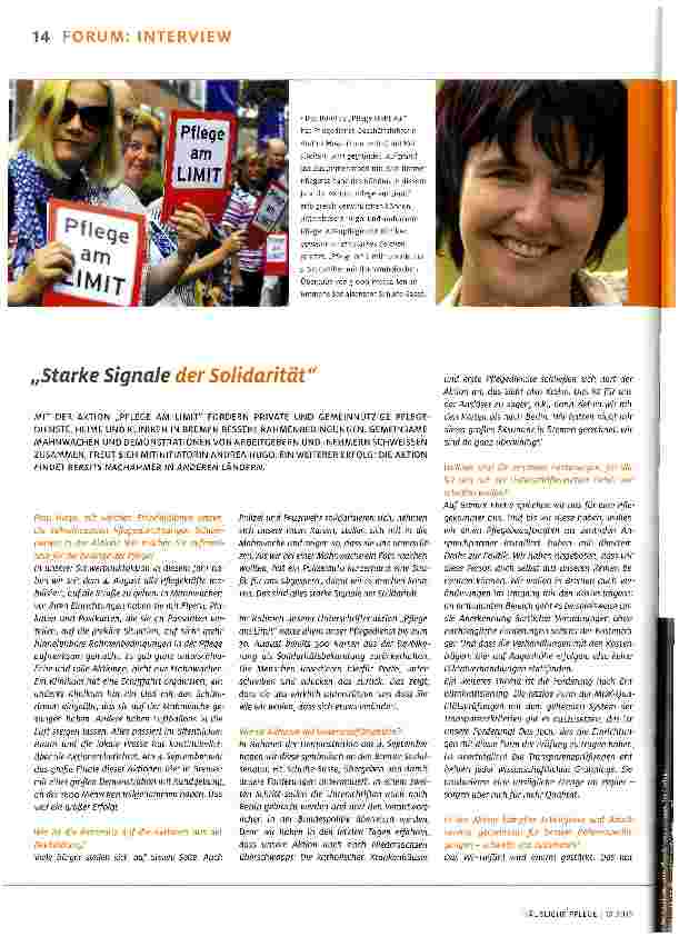 Vorschauseite 1: Marke Signale der Solidarität