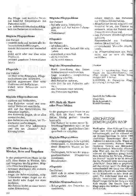 Vorschauseite 5: Standardisierte Pflegeplanung nach operativen Eingriffen