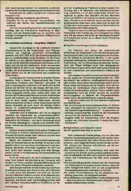 Vorschauseite 2: Das Gespräch in der Krankenpflegeausbildung