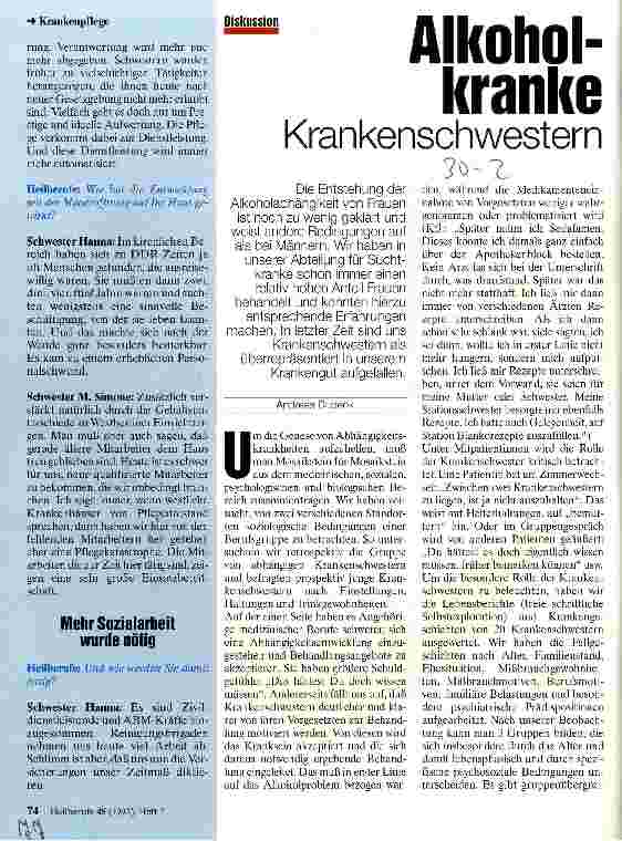 Vorschauseite 3: Krankenpflege und Berufung