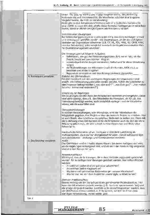 Vorschauseite 4: Lebendiges Qualitätsmanagement - Wirkungsvolle Umsetzung mit Elementen des Change Managements