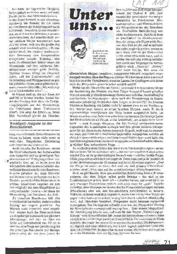 Vorschauseite 3: Eine Bürgerinitiative für Besuchsdienste