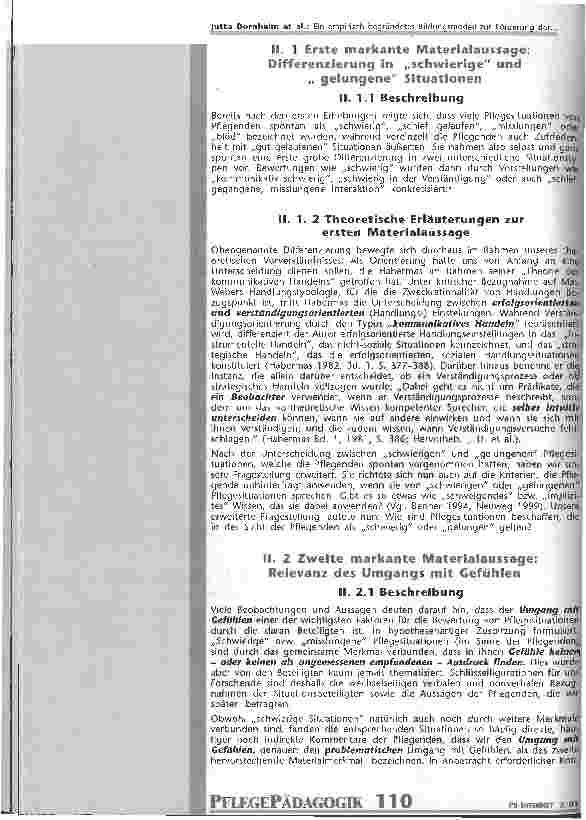 Vorschauseite 3: Ein empirisch begründetes Bildungsmodell zur Förderung der kommunikativen Kompetenz in der Pflege