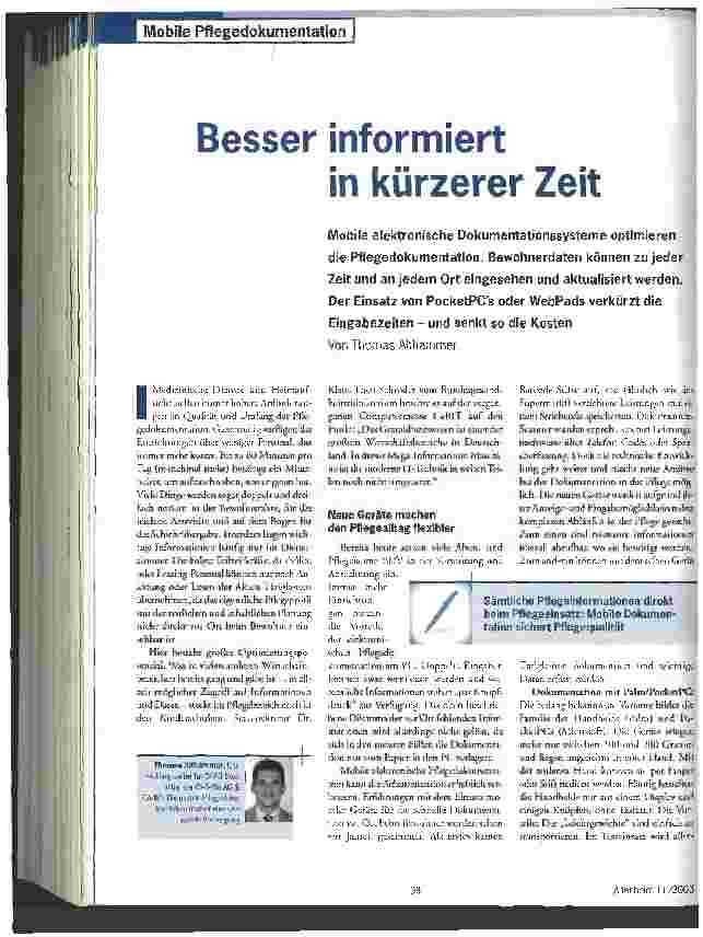 Vorschauseite 1: Besser informiert in kürzerer Zeit
