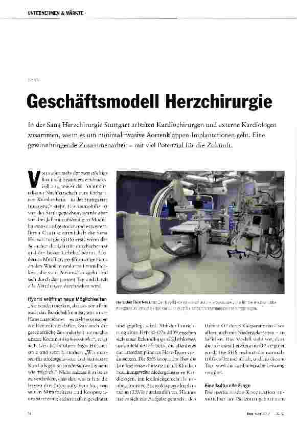 Vorschauseite 1: Geschäftsmodell Herzchirurgie