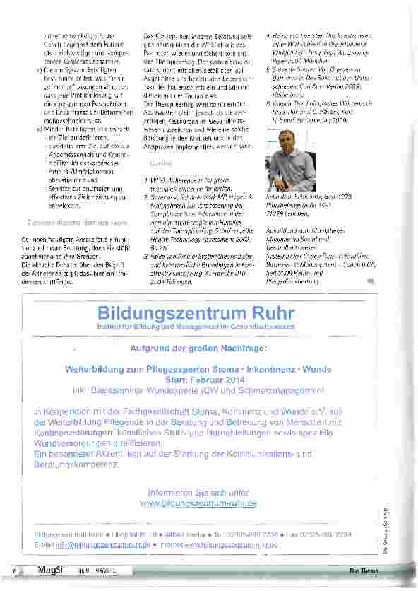 Vorschauseite 3: Adherence - Compliance -ein veränderter Beratungsansatz?