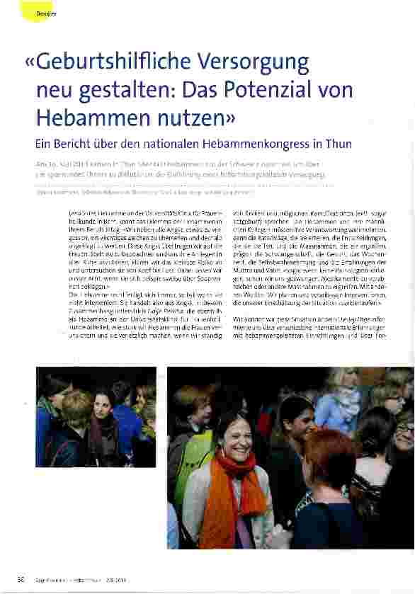 Vorschauseite 1: Geburtshilfliche Versorgung neu gestalten: Das Potenzial von Hebammen nutzen