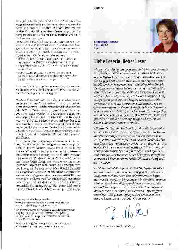 Vorschauseite 2: Geburtshilfliche Versorgung neu gestalten: Das Potenzial von Hebammen nutzen