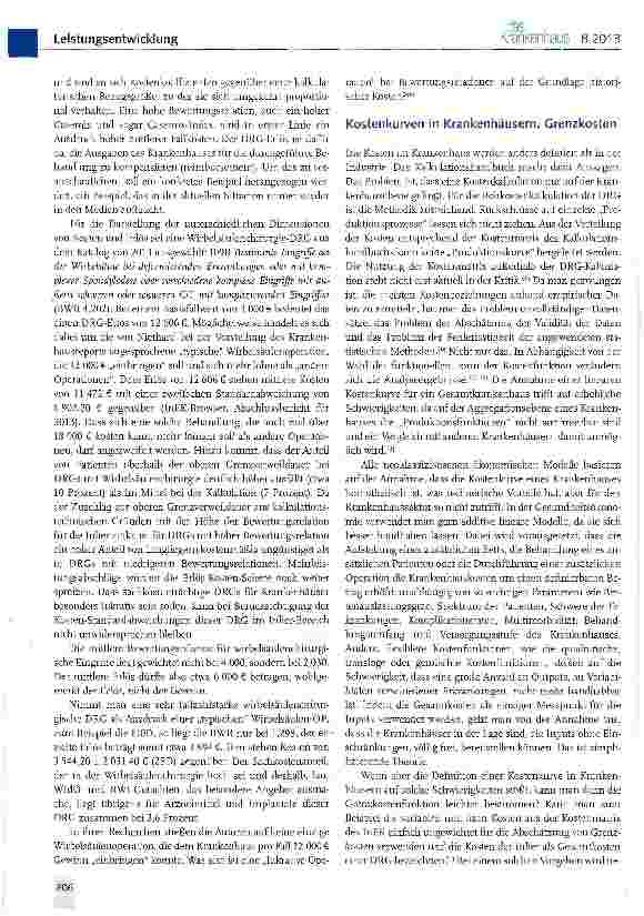 Vorschauseite 6: Mehrleistungen im Krankenhaus: Too much or not enough medicine? (II)