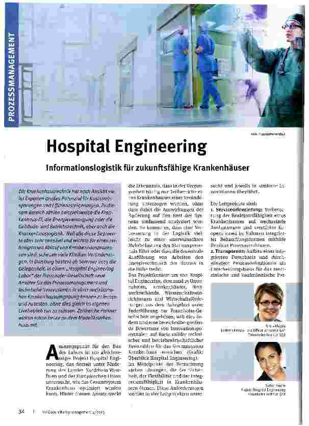 Vorschauseite 1: Hospital Engineering
