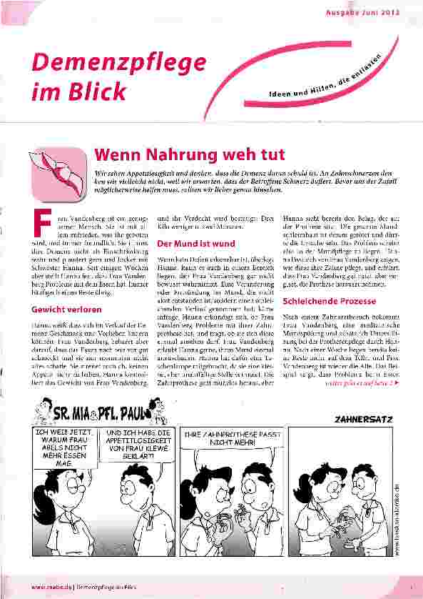 Vorschauseite 1: Wenn Nahrung weh tut