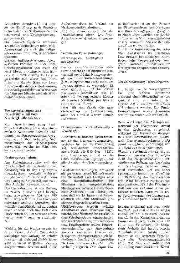 Vorschauseite 2: Die Low-Flow-Anästhesie Technische Voraussetzungen, Möglichkeiten und Grenzen