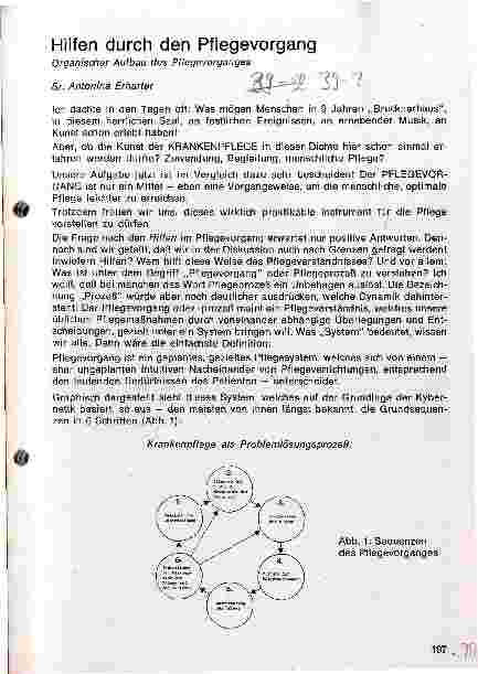 Vorschauseite 1: Hilfen durch den Pflegevorgang Organisatorischer Aufbau des Pflegevorganges