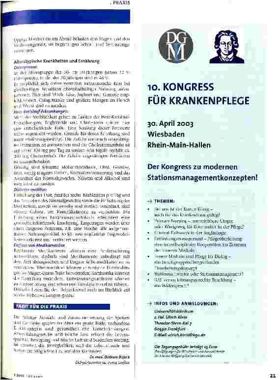 Vorschauseite 2: Gesunde Ernährung im Alter Worauf kommt es an?