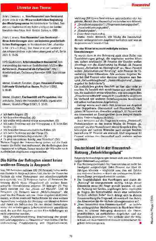 Vorschauseite 4: Die Tragehäufigkeit ist niedrig