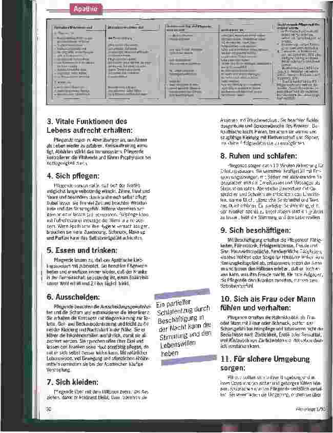 Vorschauseite 4: Gegen das stumpfsinnige Schweigen Der Umgang mit apathischen Bewohnern stellt hohe Anforderungen