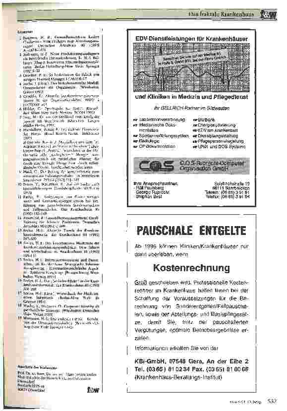 Vorschauseite 4: Das fraktale Krankenhaus Plädoyer für eine innovative Unternehmensstruktur
