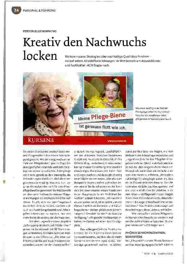 Vorschauseite 1: Kreativ den Nachwuchs locken