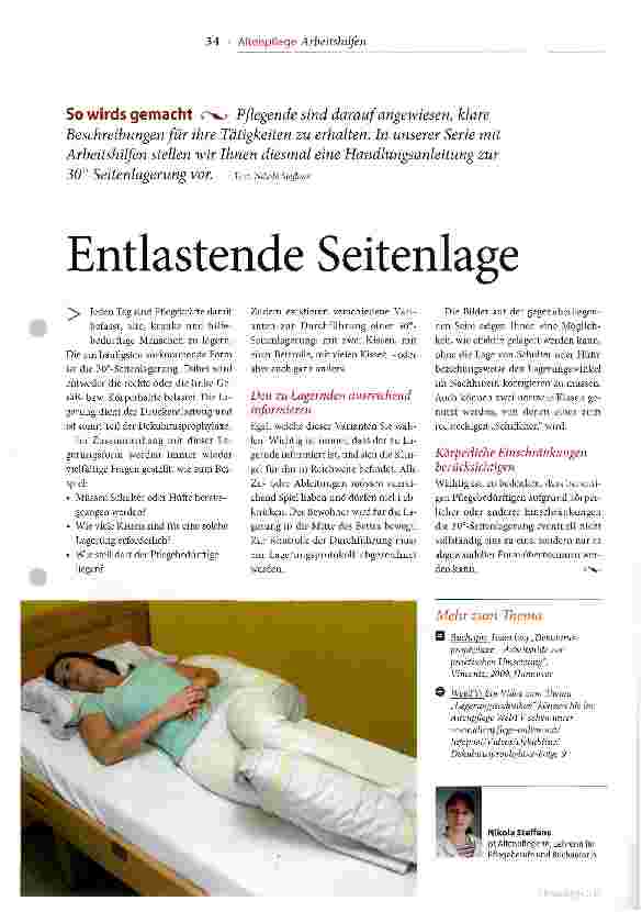 Vorschauseite 1: Entlastende Seitenlage